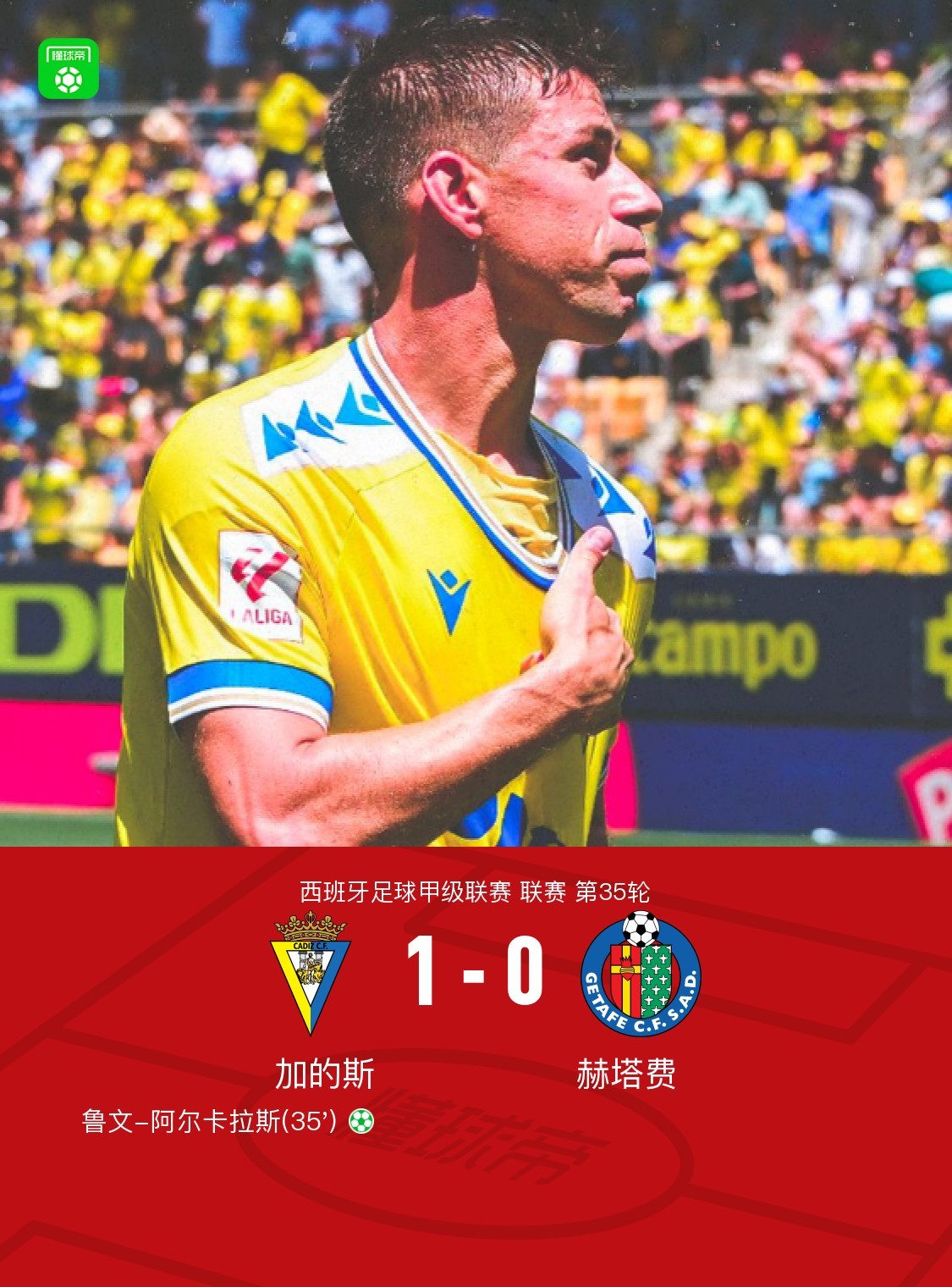 加的斯主场大胜,实现保级保持 加的斯主场大胜,实现保级保持