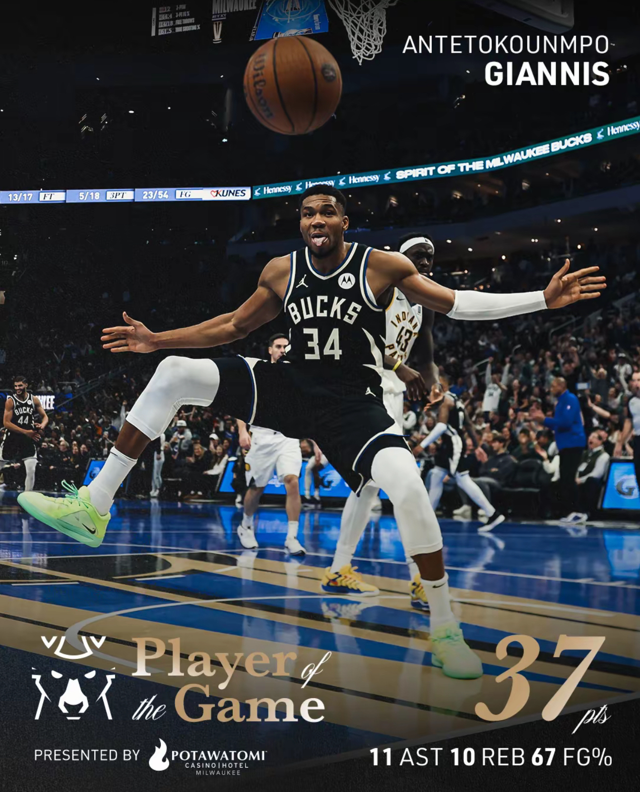 雄鹿获得重要胜利，字母哥发威狂砍40+，领衔全队火力的简单介绍