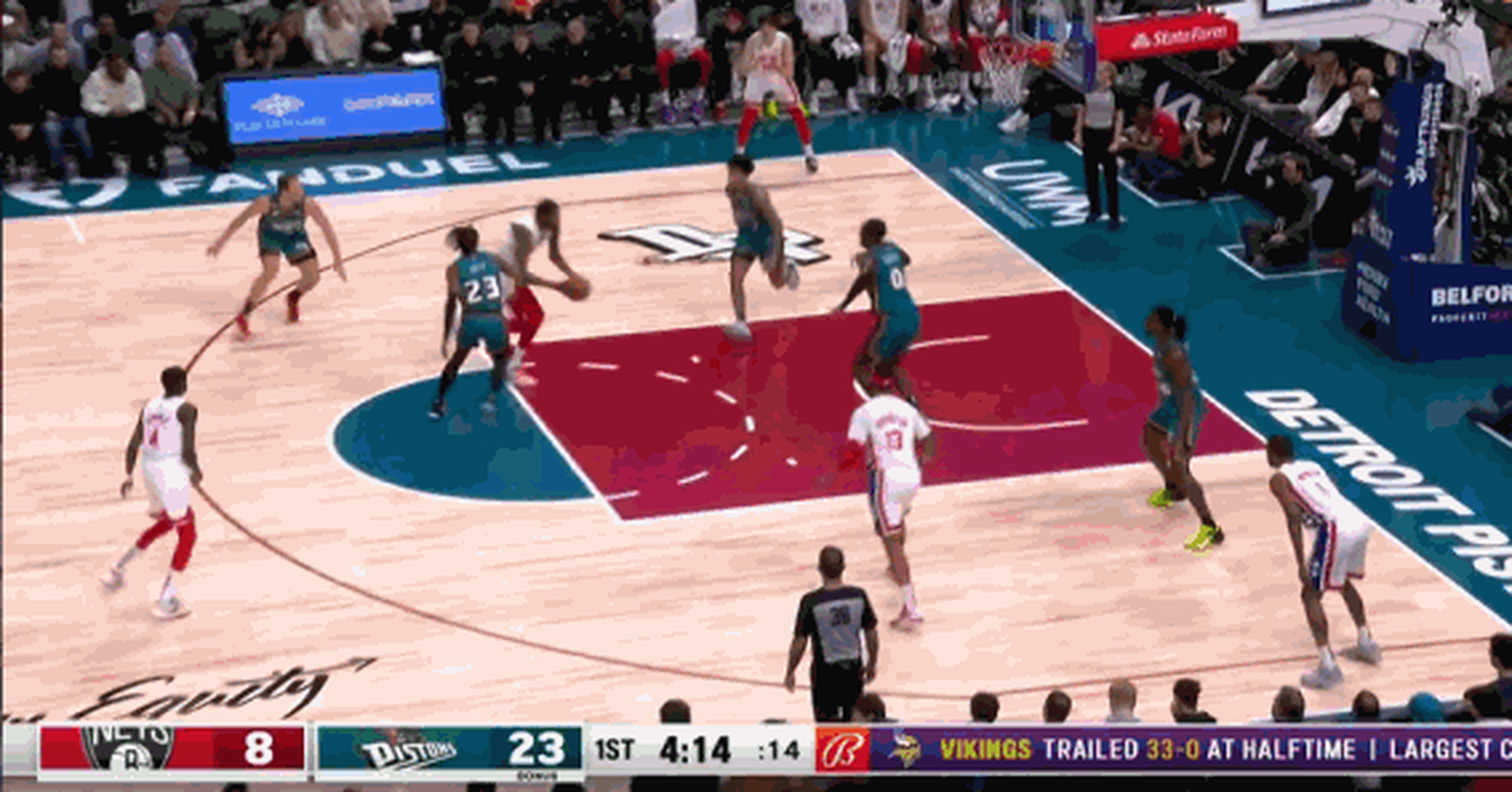 篮网逆转热火，杜兰特单节狂砍27分